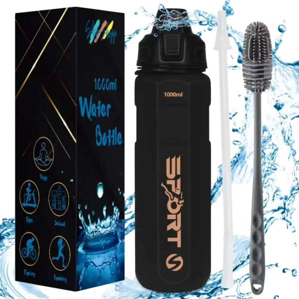 BPA Free Leakproof  1L Water Bottle - for Gym, Hiking and Work