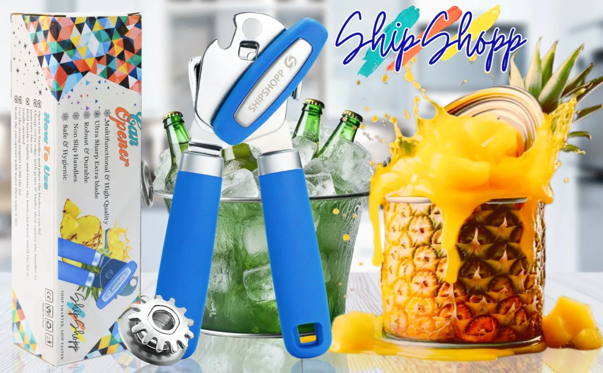 Smooth Edge Can Opener - Safe, Arthritis-Friendly - Blue - Image 19