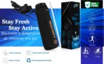 BPA Free Leakproof  1L Water Bottle - for Gym, Hiking and Work - Image 16
