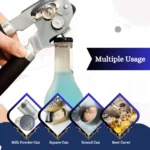Magnetic Can Opener: Smooth Edge, Easy Grip and Safe - Black - Image 6