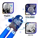 Smooth Edge Can Opener - Safe, Arthritis-Friendly - Blue - Image 11